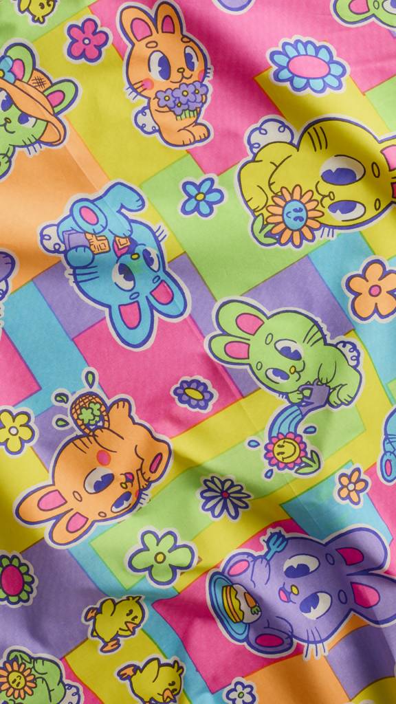 Bunnies Picnic - 50cm x 50cm